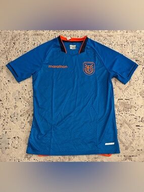 Marathon Authentic Ecuador National Team Blue Training Jersey Men’s Sz: M